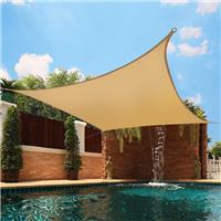 3m Sun Shade Sail Garden Patio Awning Canopy 98% UV Block Square Sand New