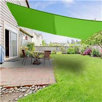 5m x 4m Sun Shade Sail Garden Awning Canopy 98% UV Block Rectangle Light Green