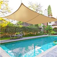 3m x 2m Sun Shade Sail Garden Patio Awning Canopy 98% UV Block Rectangle Sand