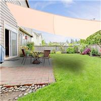 5m x 4m Sun Shade Sail Garden Patio Awning Canopy 98% UV Block Rectangle Cream