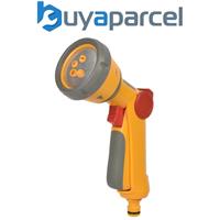 Hozelock Multispray Multi Spray Hose Gun Sprayer 2679 5 Spray Pattern Metal Rose
