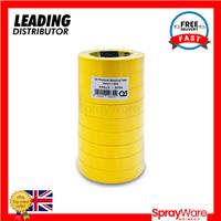 Q1 Masking Tape Sleeve Automotive 9pk 24mm x 50M 1" Roll Yellow MT124
