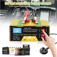 12V/24V 10A Van Bus Car Battery Charger Smart Automatic Pulse Repair Heavy Duty
