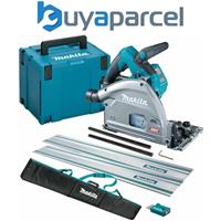 Makita SP001GZ03 40v MAX XGT Brushless Plunge Saw 165mm + 2x 1.5m Rails + Bag