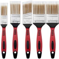 5pc Fine Paint Brush Set Soft Synthetic Bristles Home Painting DIY Decorating