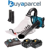 Makita DUB363 Twin LXT 18v / 36v Brushless Leaf Blower Mulcher Vac + 2x 5.0ah