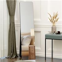 Full Length Mirror Floor Standing or Wall Mount Dressing Mirror Bedroom Black