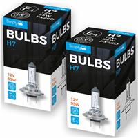 2 x H7 Bulbs (477/499) 12v 55W PX26d Car headlight Halogen Bulb New Boxed Single