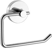 Toilet Roll Holder Wall Mounted Modern Chrome Round Toilet Tissue Accessory