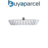 Bristan FH SLSQ02 C Stainless Steel Slimline 250mm Square Fixed Head