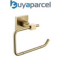 Bristan Square Toilet Roll Holder Brushed Brass