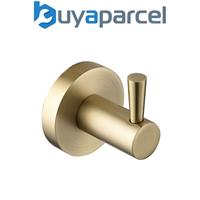 Bristan Round Robe Towel Hook Hanger Brushed Brass