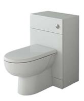 Bathroom Toilet Back to Wall BTW Unit D Shape Pan Cistern 500x300mm Modern White