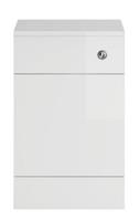 Toilet WC Furniture Unit Concealed WC Unit Cabinet Back To Wall White 500mm
