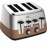 Tefal TT780F40 4 Slice Toaster with Defrost & Reheat Functions 1700w Copper