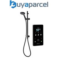 Triton ENVi Wired Thermostatic Electric Shower 9.0KW Riser Rail Black