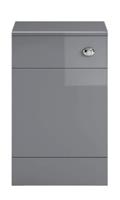 Toilet Furniture Concealed Unit Cabinet 500mm Grey Back To Wall Furniture