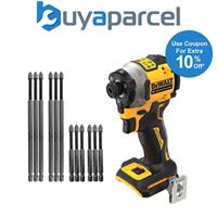 Dewalt DCF850N 18v XR Brushless Ultra Compact Impact Drive + 12 Piece Long Bits