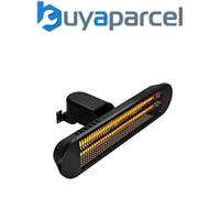 Vaunt Electric Wall Black Patio Heater Remote Controlled 60-Degree Oscillation