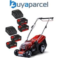 Einhell Twin 18v / 36v Cordless Lawnmower 36cm PXC GE-CM 36/36 Li 4 X 4ah Batt