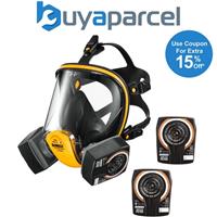 Dewalt Medium A2P3 Full Face Protection Dust Mask Respirator + Extra Filters