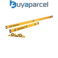 Faithfull Box Level Set 3 Piece Spirit Level Set FAISLBSET3PCXMS25LEVEL3