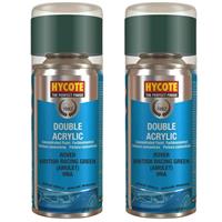 Hycote Colour Spray Paint XDRV302 Rover British Racing Green (Metallic)150ml x2