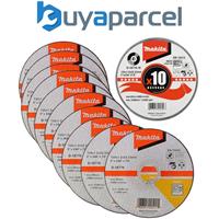 10x Makita D-18770 Fast Cutting Extra Thin Metal Grinder Disc 125mm + Metal Tin