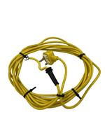6m Long Yellow Power Cable Flex Lead Plug For Challenge Hedge & Grass Trimmers