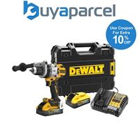 Dewalt DCD1007H2T 18v XR Premium 3SP Brushless Hammer Drill x2 5Ah Powerstack