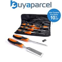 Vaunt 6 Piece Wood Chisel Set with Striking Cap in Storage Wallet V1414010