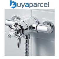 Bristan Rio 2 Exposed Thermostatic Mixer Shower Valve Dual Control 110mm 130mm