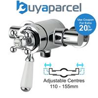 Bristan Traditional Dual Control Monarch Mixer Shower Valve 110 130mm Colonial
