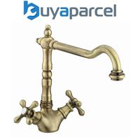 Bristan Colonial Antique Bronze EasyFit Kitchen Sink Mixer Tap Traditional