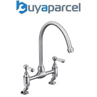 Bristan Renaissance DSM Brushed Nickel Deck Mounted Kitchen Mixer Tap