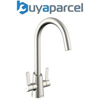 Bristan Acorn Stainless Steel EasyFit Kitchen Sink Mixer Tap + Easy Fit Base