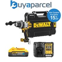 Dewalt DCD1007H2T 18v XR Premium 3SP Brushless Hammer Drill x1 5Ah Powerstack