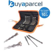 Vaunt SDS+ Endurance Cross Tip Drill Bit Set - 17 Piece Hammer Drilling V1329122