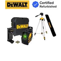 Dewalt DW088CG Green Cross Line Laser Level Self Levelling + Bracket Tripod +Bag