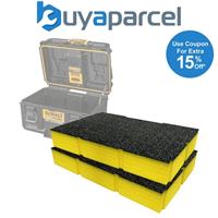 2x Shadowfoam SFI-DTSYS2CB250Y DeWalt Charger Box Insert Twp Pack 50mm Yellow