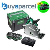 HiKOKI Brushless Plunge Saw 36V 165mm Cordless Track Saw x2 8ah Case C3606DPAJVZ