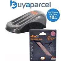 Vaunt Hand Shaped Sanding Block x5 125mm MESH Sanding Sheets V1439000 X1357006