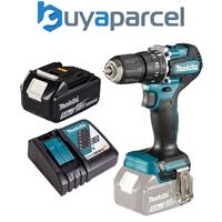 Makita DHP487RTX4 18V LXT Lithium Brushless Combi Hammer Drill Sub Compact 1x5AH