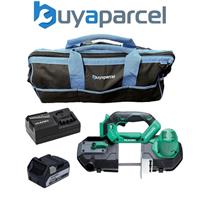 Hikoki CB18DBLJ4Z 18V Brushless Bandsaw + X1 5AH Battery + Charger + 21" Bag