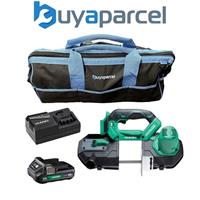 Hikoki CB18DBLJ4Z 18V Brushless Bandsaw + X1 2AH Battery + Charger + 21" Bag