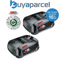 Bosch Green PBA 18v 1.5Ah W-A Lithium Ion Battery Power For All - Twin Pack