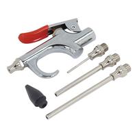 6pc Air Compressor Blow Gun Compressed Air Duster Gun Airline Blower Nozzle Kit