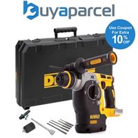 Dewalt Cordless XR 18v SDS Brushless Hammer Drill 3 Mode SDS+ + Case +Chuck Set