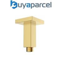 Bristan Ceiling Fed Shower Arm Square Brushed Brass