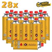 BUTANE GAS BOTTLES 28 PACK BOX CANISTERS PORTABLE STOVES COOKERS GRILL HEATERS